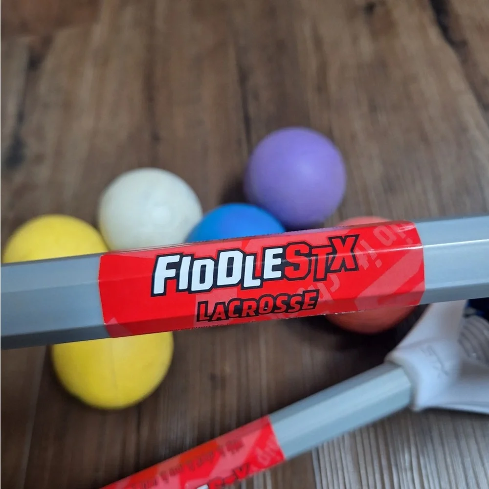 Lacrosse Stick Set with Multi-Color Balls - Picture 2 of 2